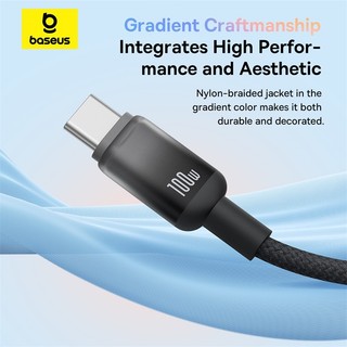 Cáp sạc nhanh Baseus Discolor Series 100W USB sang USB-C