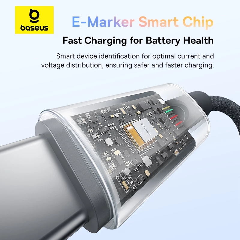 Cáp sạc nhanh Baseus Discolor Series 100W USB-C sang USB-C
