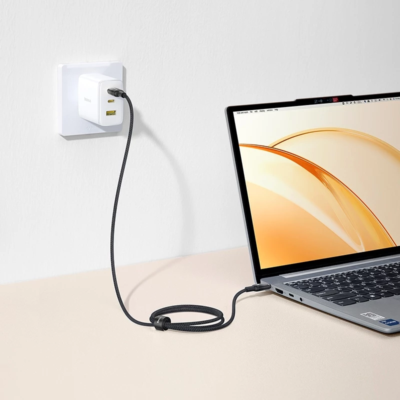 Cáp sạc nhanh Baseus Discolor Series 100W USB-C sang USB-C