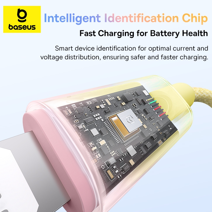 Ảnh Cáp sạc nhanh Baseus Discolor Series 20W – PC + Nylon braid, dài 1m/2m, tốc độ 480Mbps 1