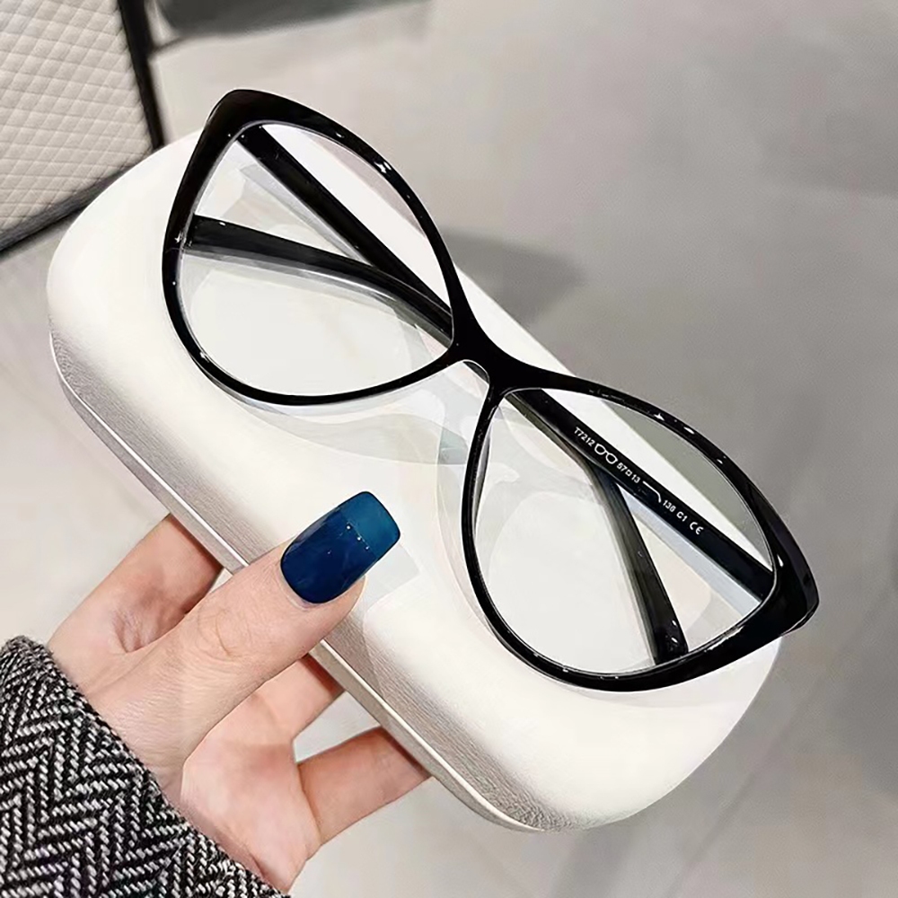 Gương đa giác mắt mèo cổ điển Hàn Quốc chống ánh sáng xanh không trang điểm