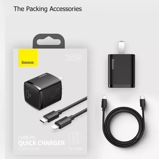 Củ sạc Baseus 20W USB C hỗ trợ sạc nhanh Type C PD