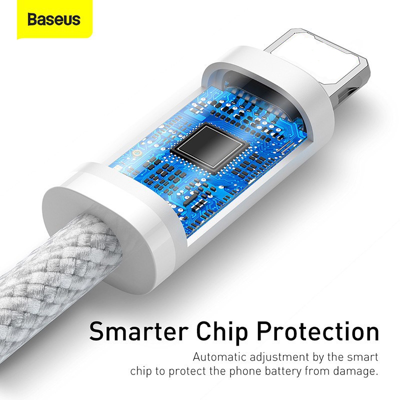 Ảnh Dây Cáp Baseus PD 20W Nối Đầu USB-C Sang Đầu L Sạc Nhanh Hỗ Trợ Truyền Dữ Liệu 480Mbps 4