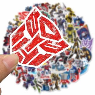 Bộ 50 Transformers Optimus Prime Megatron Bumblebee Anime Dán Bé Trai Laptop Điện Thoại DIY Miếng Dán Đồ Chơi