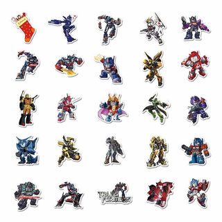 Bộ 50 Transformers Optimus Prime Megatron Bumblebee Anime Dán Bé Trai Laptop Điện Thoại DIY Miếng Dán Đồ Chơi