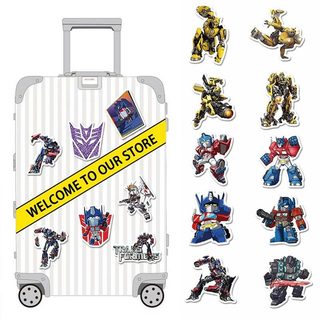 Bộ 50 Transformers Optimus Prime Megatron Bumblebee Anime Dán Bé Trai Laptop Điện Thoại DIY Miếng Dán Đồ Chơi