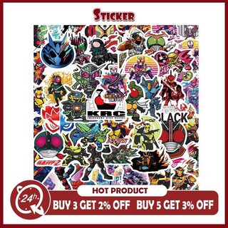 Bộ 50 Anime Kamen Rider Dán Trang Trí Bình Nước Hành Lý Chống Thấm Nước Bé Trai Đồ Chơi Miếng Dán DIY