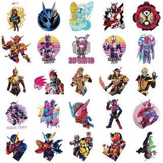 Bộ 50 Anime Kamen Rider Dán Trang Trí Bình Nước Hành Lý Chống Thấm Nước Bé Trai Đồ Chơi Miếng Dán DIY