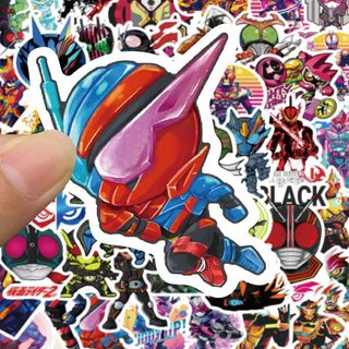 Bộ 50 Anime Kamen Rider Dán Trang Trí Bình Nước Hành Lý Chống Thấm Nước Bé Trai Đồ Chơi Miếng Dán DIY