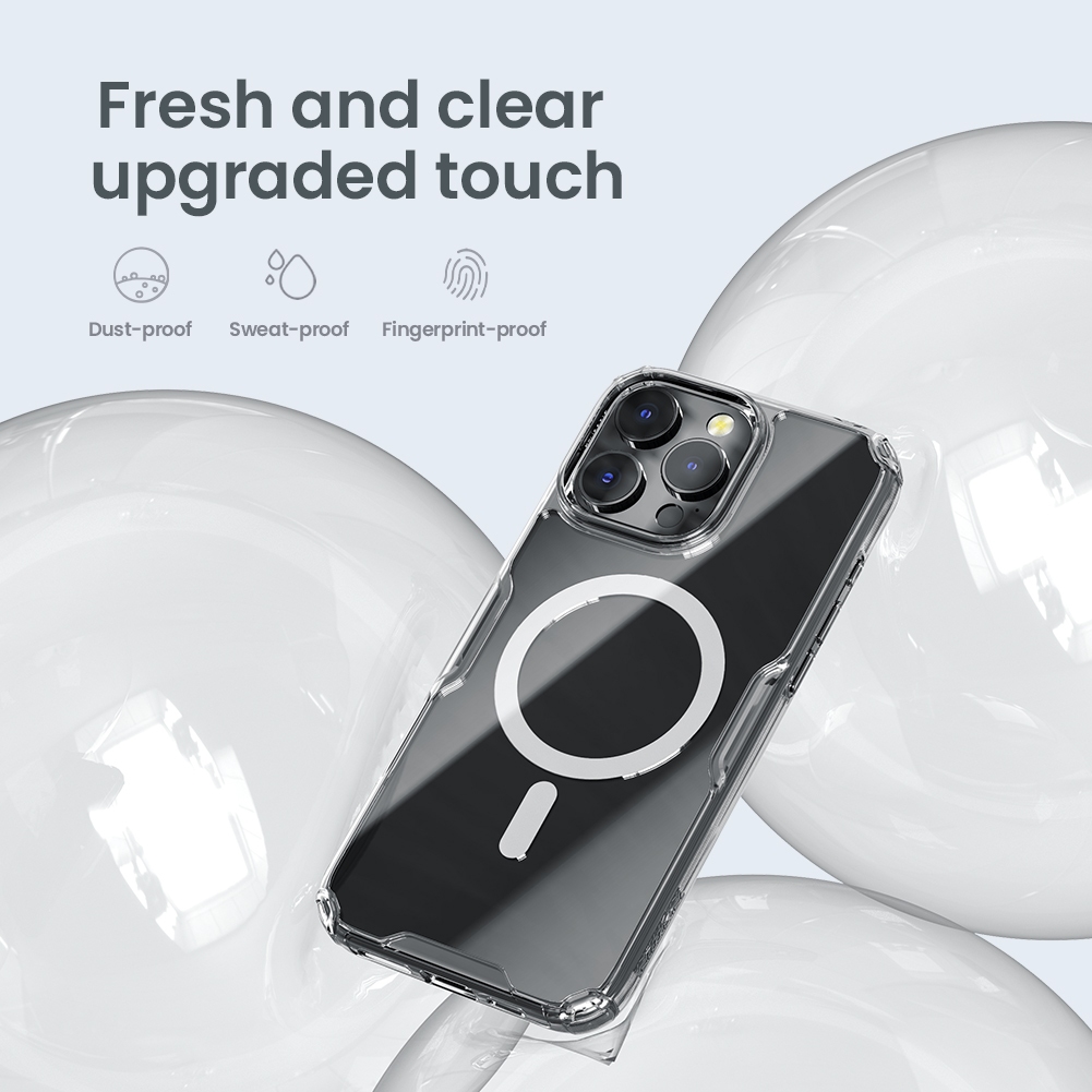 Nillkin Cho Apple iPhone 16 Pro Max / 16 Plus / 15 Pro Max / 15 Plus / 14 Pro Max Nature TPU Pro Từ Ốp Lưng PC TPU Trong Suốt Ốp lưng Chống Sốc Vỏ Bảo Vệ