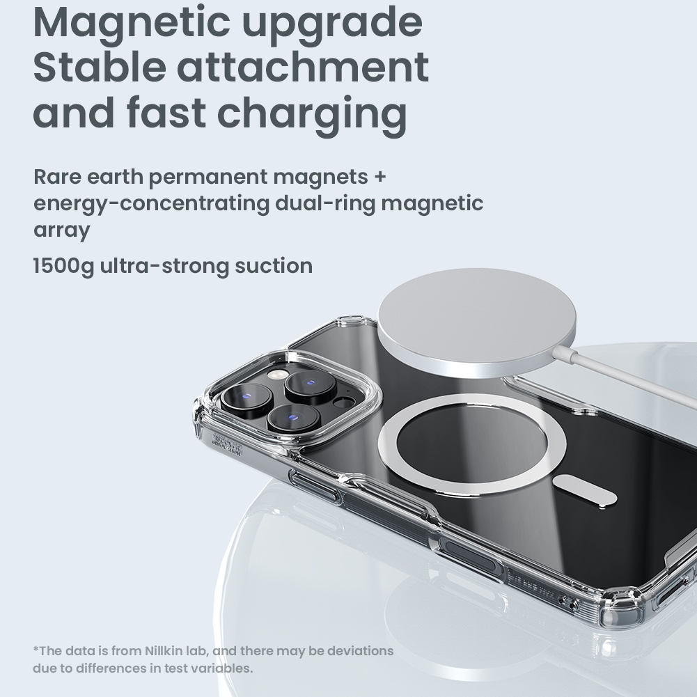 Nillkin Cho Apple iPhone 16 Pro Max / 16 Plus / 15 Pro Max / 15 Plus / 14 Pro Max Nature TPU Pro Từ Ốp Lưng PC TPU Trong Suốt Ốp lưng Chống Sốc Vỏ Bảo Vệ