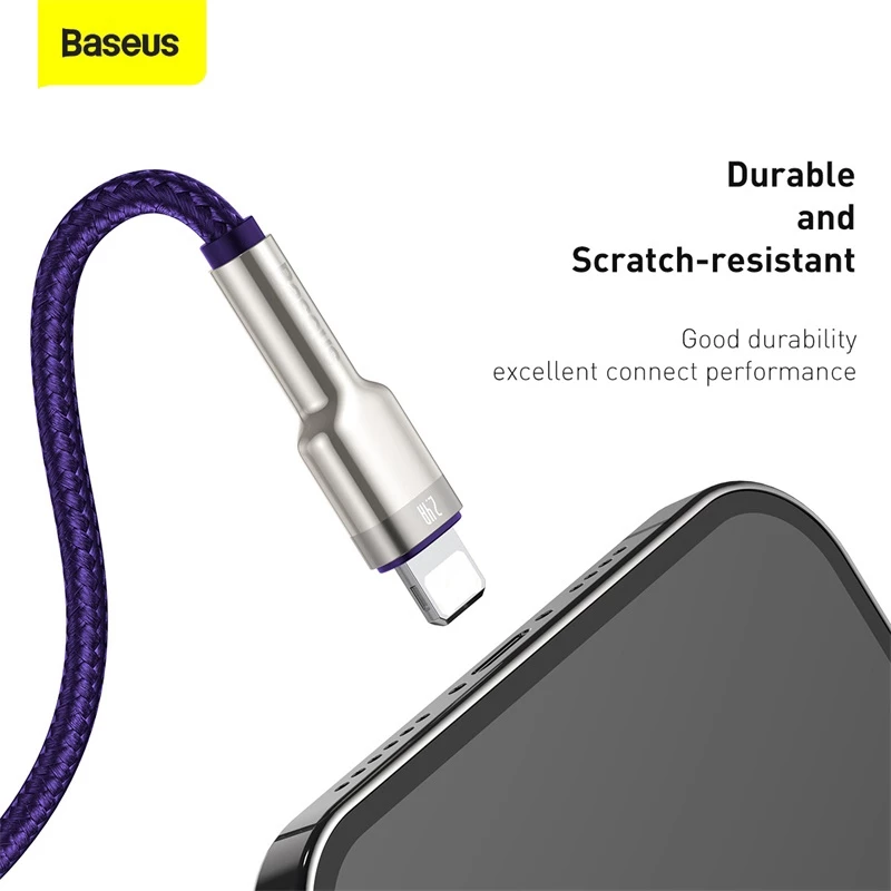 Dây Cáp Sạc Nhanh Baseus Cho Phone/Ipad Từ Đầu USB Sang 2.4A