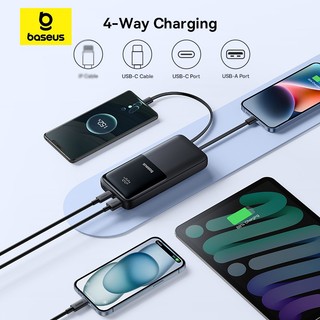 Sạc Dự Phòng Baseus Lipow 20000mAh – Cáp Kép, Màn Hình Kỹ Thuật Số, Công Suất 22.5W