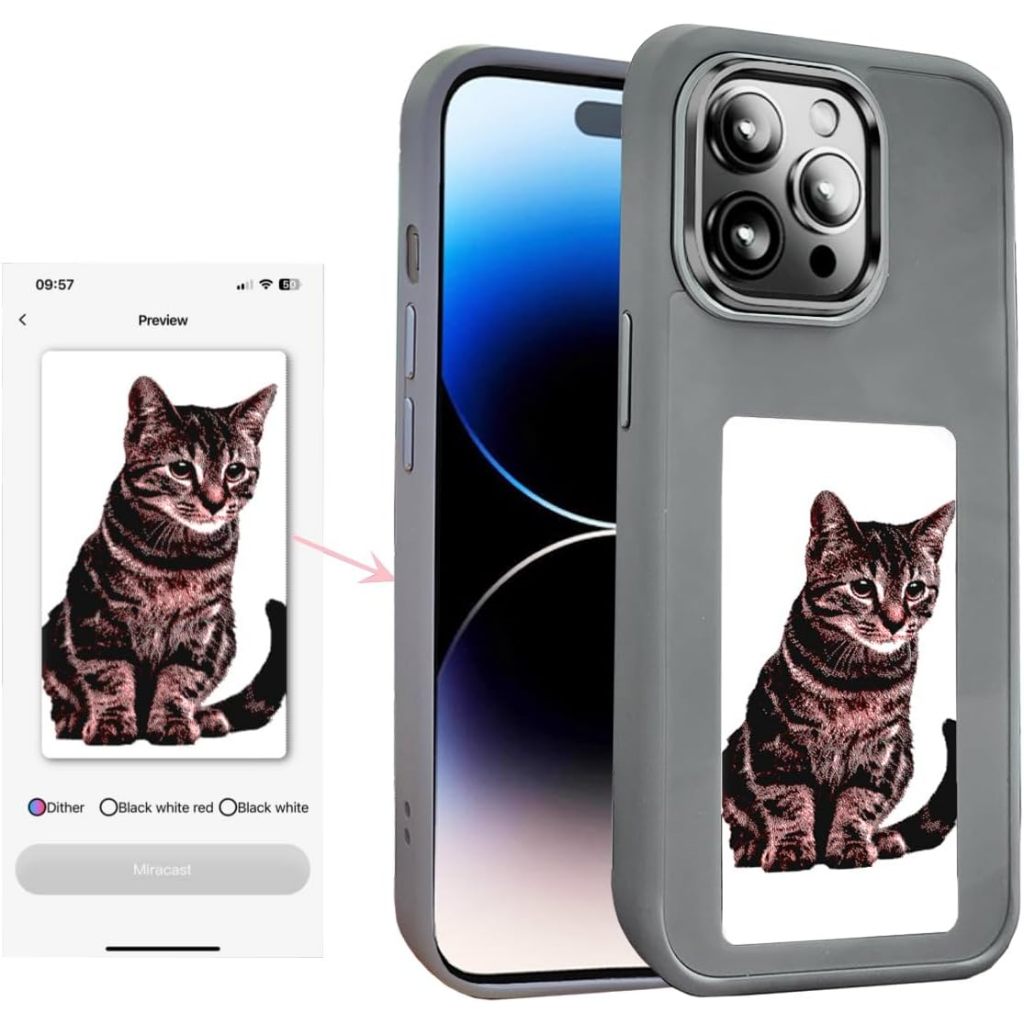 Màn Hình Eink Thông Minh NFC APP Refesh Ốp điện Thoại Di động Cho ...