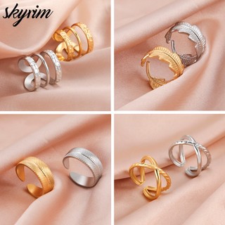 SKYRIM Nhẫn Nữ Mở Đẹp Quà Tặng Trang Sức Thời Trang Có Thể Điều Chỉnh
