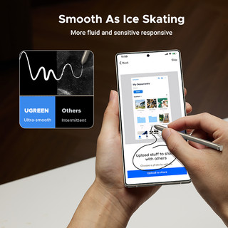 Ugreen 2 Miếng Dán Bảo Vệ Màn Hình HD Không Biên Giới Cho Samsung S25 Ultra Kính Cường Lực Siêu Cường Lực