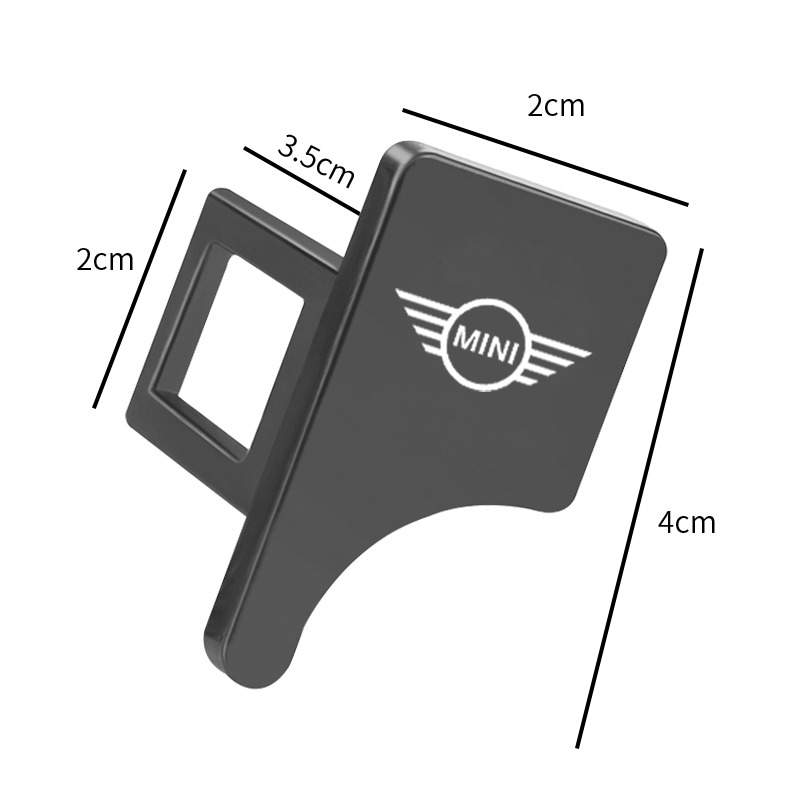 1 Cái / 2 Chiếc Đai An Toàn Ô Tô Chống Trơn Trượt Chèn Khóa Logo Ô Tô Dây An Toàn Khóa Chết Chốt Cho Mini Cooper One S R50 R53 R56 R60 F55 F56 R57