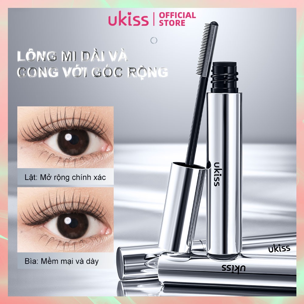 Ukiss Mascara góc rộng không thấm nước cuộn dài mà không bị nhòe 01# Đen 5g