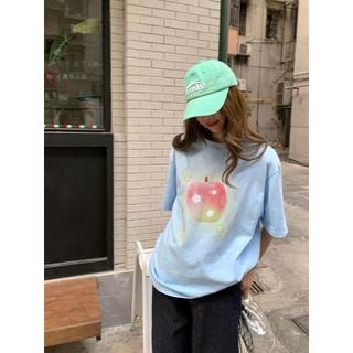 [100% Cotton Tee] Áo thun ngắn tay Oversize Nữ Baggy Loose Top Nữ Độc đáo Ootd 2025 Lives