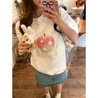 [100% Cotton Tee] Áo thun ngắn tay Oversize Nữ Baggy Loose Top Nữ Độc đáo Ootd 2025 Lives