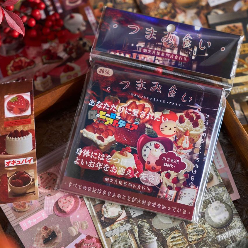 Ohaya | Ins Nhật Bản Gourmet Sticker Sách Nhấp Nháy Sổ Tay Nhật Ký Chất ...