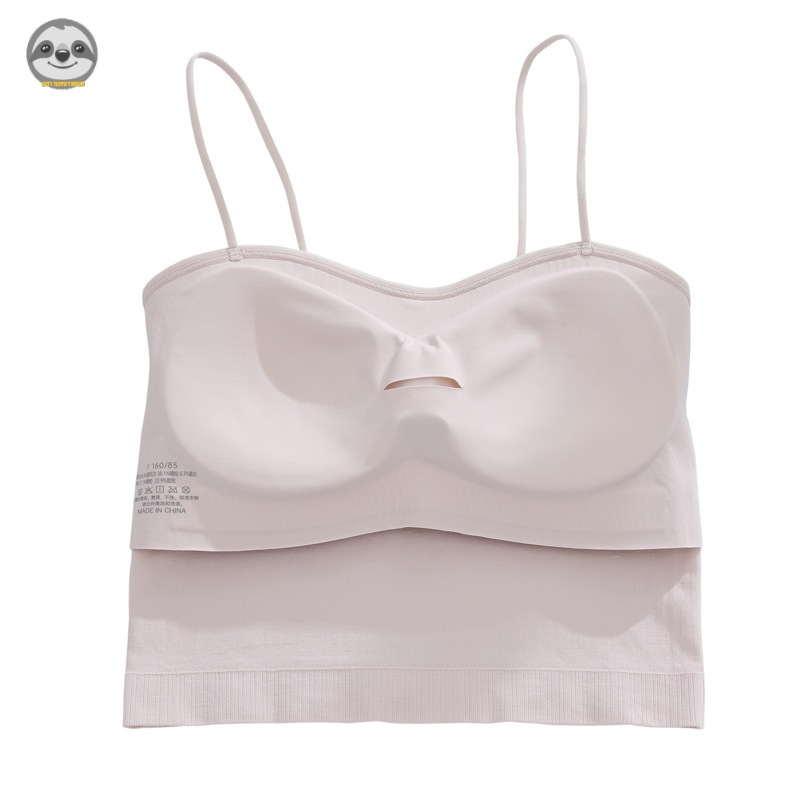 Phong cách Nhật Bản Muji Style / Áo Vest dây đeo Spaghetti liền mạch