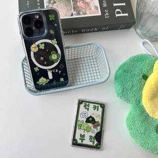 Ốp bảo vệ thẻ trong suốt họa tiết chanh may mắn phong cách Hàn Quốc cho iPhone 11pro 13 12promax 15pro 15promax 14 14promax 14pro 16 pro max 16 plus ốp lưng trong suốt