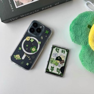 Ốp bảo vệ thẻ trong suốt họa tiết chanh may mắn phong cách Hàn Quốc cho iPhone 11pro 13 12promax 15pro 15promax 14 14promax 14pro 16 pro max 16 plus ốp lưng trong suốt