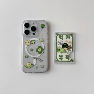 Ốp bảo vệ thẻ trong suốt họa tiết chanh may mắn phong cách Hàn Quốc cho iPhone 11pro 13 12promax 15pro 15promax 14 14promax 14pro 16 pro max 16 plus ốp lưng trong suốt