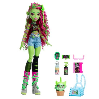 Búp bê thời trang Monster High Venus McFlytrap với kẹo nhai thú cưng và phụ kiện HRP81