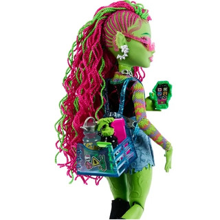 Búp bê thời trang Monster High Venus McFlytrap với kẹo nhai thú cưng và phụ kiện HRP81
