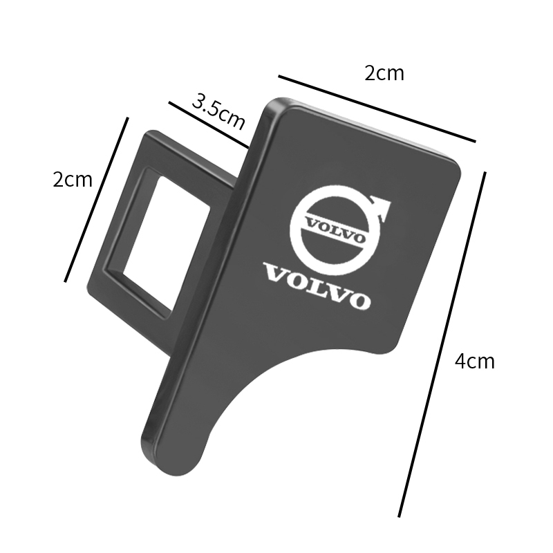 1 Cái / 2 Chiếc Cao Cấp Dây An Toàn Ô Tô Khóa Khóa Dây An Toàn Ô Tô Cảnh Báo Nút Chặn Cắm Cho Volvo XC90 XC70 XC60 V40 V50 V60 S50 S60 S70 S90