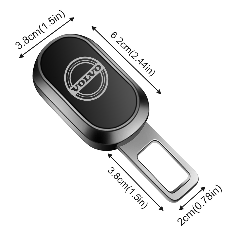 1 Cái / 2 Chiếc Cao Cấp Dây An Toàn Ô Tô Khóa Khóa Dây An Toàn Ô Tô Cảnh Báo Nút Chặn Cắm Cho Volvo XC90 XC70 XC60 V40 V50 V60 S50 S60 S70 S90