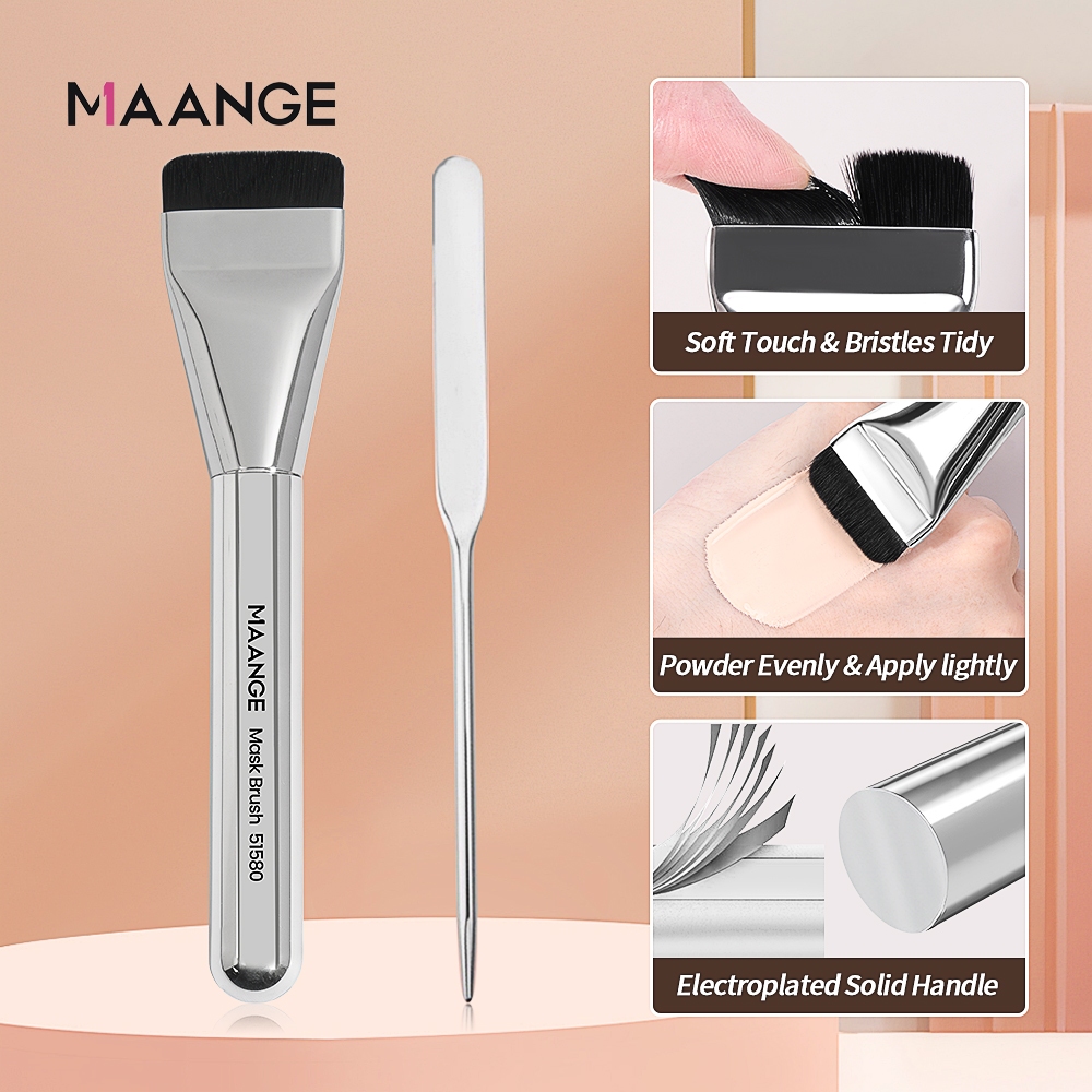 Ảnh Dụng cụ đắp mặt nạ trang điểm MAANGE đầu phẳng che khuyết điểm chuyên nghiệp 1