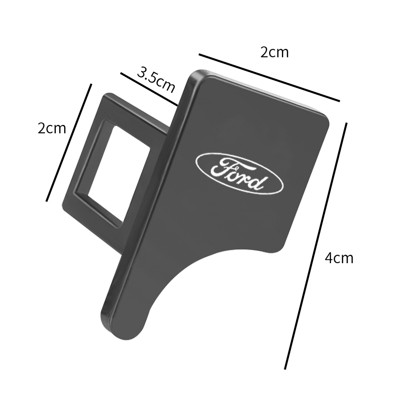 1 Cái / 2 Chiếc Độ Bền Dây An Toàn Ô Tô Khóa Kim Loại Dây An Toàn Xe Loại Bỏ Âm Thanh Lắp Khóa Cho Xe Ford Kuga Fiesta Focus Mondeo Mk1 Mk2 Mk3 St