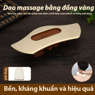 Bảng cạo Guasha Massage Scraper Áp lực Acupoint Massager Facial Body Gua Sha Giảm đau Fascia Dao Đồng nguyên chất