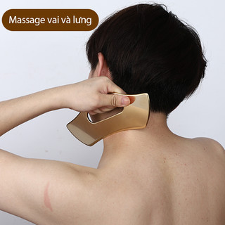 Bảng cạo Guasha Massage Scraper Áp lực Acupoint Massager Facial Body Gua Sha Giảm đau Fascia Dao Đồng nguyên chất