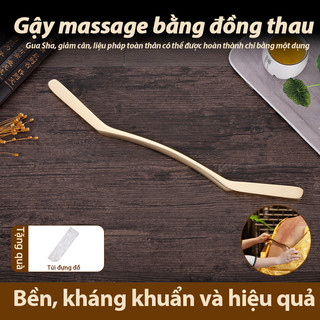 Dụng Cụ Mát Xa Đồng mạ Bằng Giúp Thư Giãn Cơ Bắp Tiện gua sha tool