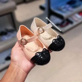 2025 Phong Cách Mới Melissa Giày Trẻ Em Giày Thạch Nơ Bé Gái Giày Sandal Công Chúa