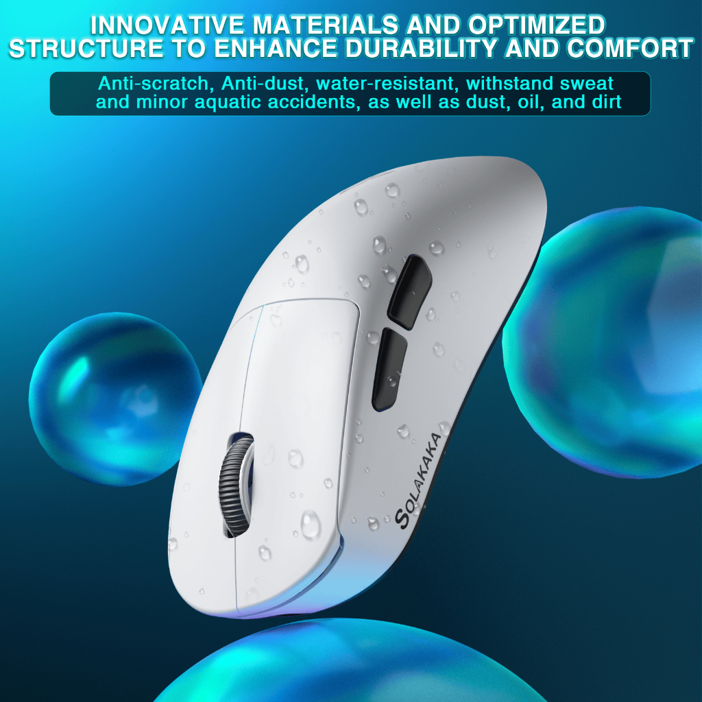 Chuột không dây SOLAKAKA SM850 50g chuột nhẹ Bluetooth5.1 / 2.4G / Chuột tiện dụng có dây Cấp độ 6 DPI quang hỗ trợ trò chơi văn phòng | BigBuy360 - bigbuy360.vn