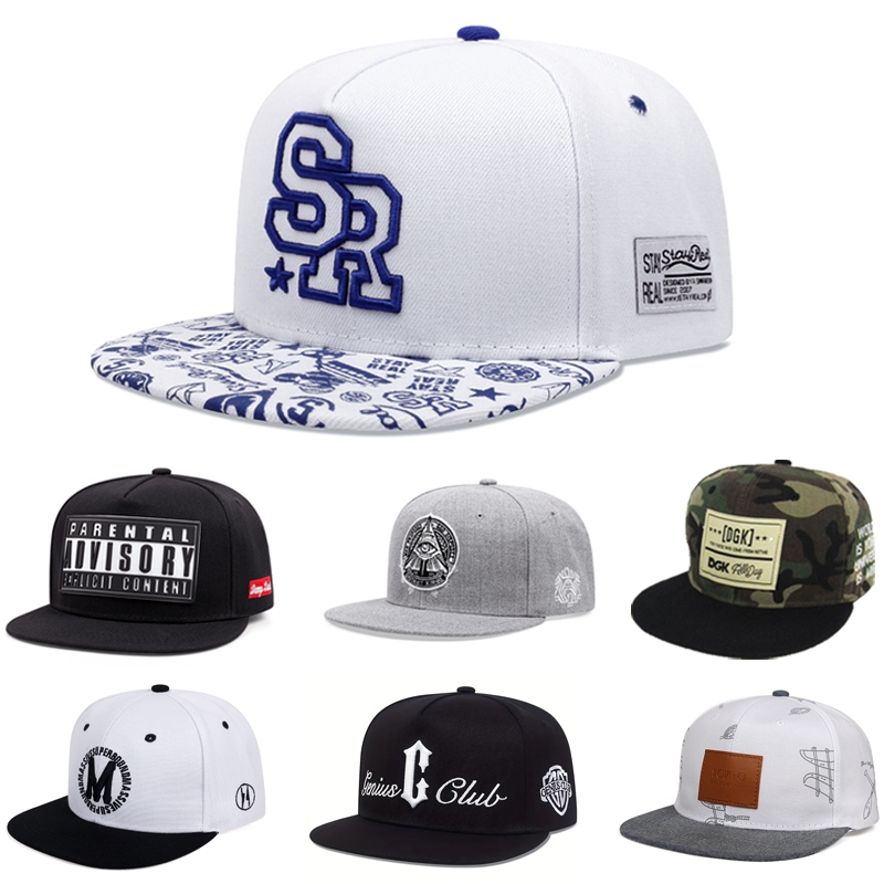 Mũ snapback thêu cho nam giới có thể điều chỉnh mũ che nắng thời trang mũ thông thường dành cho nữ