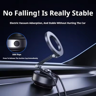 Giá đỡ điện thoại ô tô hấp phụ hút chân không từ tính X91 mới 360° Xoay Giá đỡ hút mạnh cho điện thoại di động Máy tính để bàn Phát trực tiếp