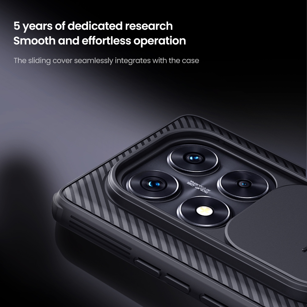 Nillkin Cho Xiaomi Poco X7 Pro / Redmi Note 14 Pro / Pro + / Plus 5G Camshield Pro PC TPU Bảo Vệ Ống Kính Máy Ảnh Trượt Ốp Lưng Cứng Vỏ Điện Thoại
