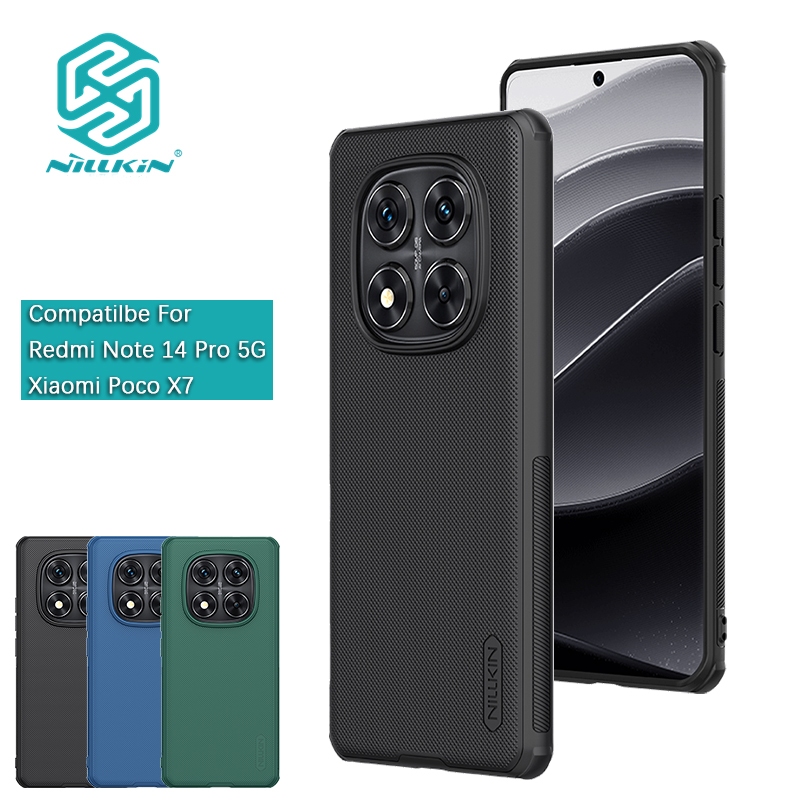 Nillkin Cho Xiaomi Poco X7 Pro / Redmi Note 14 Pro / Pro + / Plus 5G Frosted Shield Pro Ốp Lưng Nhựa Mờ Từ Tính Vỏ Điện Thoại Vỏ Bảo Vệ