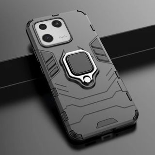 Dành cho vỏ điện thoại XiaoMi 13, giá đỡ ô tô từ tính vòng Black Panther, vỏ bảo vệ điện thoại silicon PC chống sốc và chống rơi đơn giản