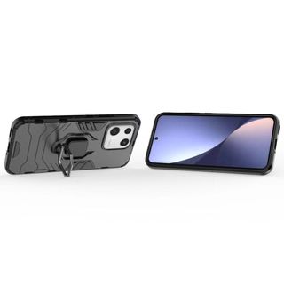 Dành cho vỏ điện thoại XiaoMi 13, giá đỡ ô tô từ tính vòng Black Panther, vỏ bảo vệ điện thoại silicon PC chống sốc và chống rơi đơn giản