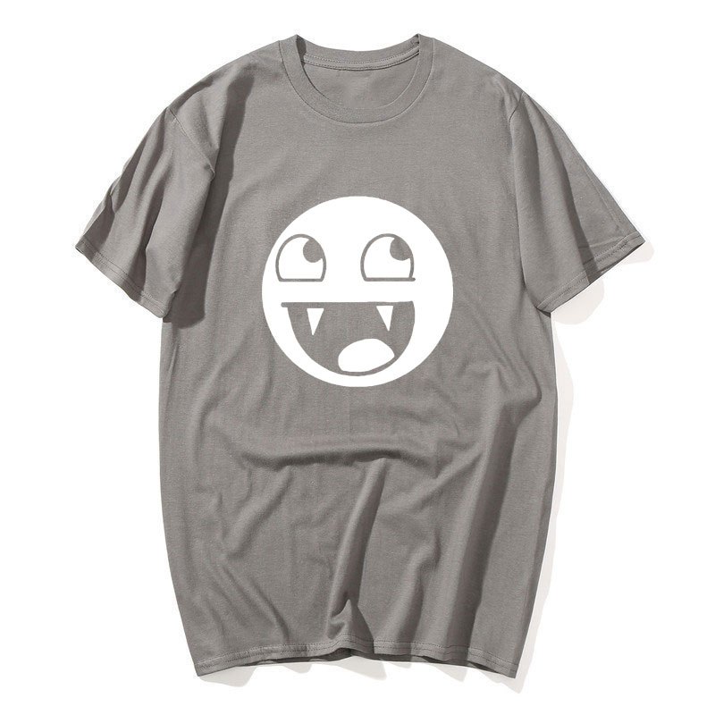 Epic Face Domo Ngộ nghĩnh Meme Áo Sơ Mi Nam Nữ Cotton Tay Ngắn Thời Trang Chất Lượng Cao Áo Thun Thường Ngày Quá Khổ Dạo Phố