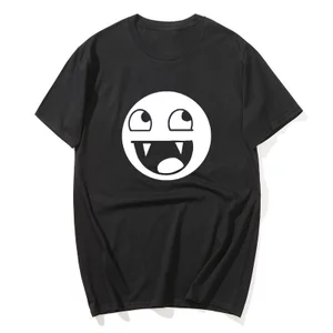 Epic Face Domo Ngộ nghĩnh Meme Áo Sơ Mi Nam Nữ Cotton Tay Ngắn Thời Trang Chất Lượng Cao Áo Thun Thường Ngày Quá Khổ Dạo Phố