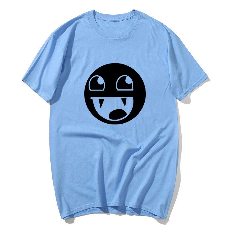 Epic Face Domo Ngộ nghĩnh Meme Áo Sơ Mi Nam Nữ Cotton Tay Ngắn Thời Trang Chất Lượng Cao Áo Thun Thường Ngày Quá Khổ Dạo Phố