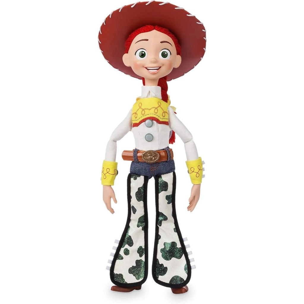 Nhân vật hành động nói chuyện tương tác chính thức của Disney Store Jessie từ Câu chuyện đồ chơi, có âm thanh và cụm từ từ trong phim, tương tác với các nhân vật và đồ chơi khác